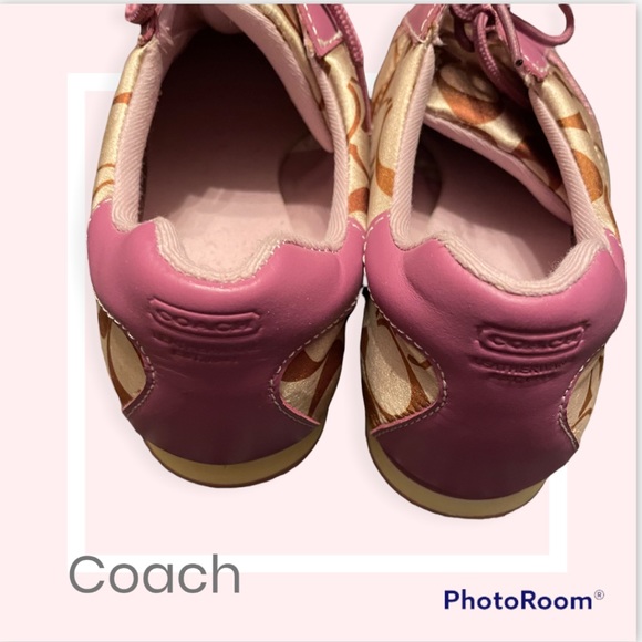 Authentic Coach Kirby Sateen Leather Shoes Women's Size 9.5 M Fashion Sneaker - Picture 5 of 5